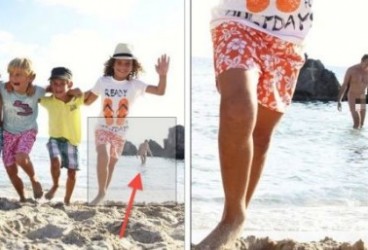Pubblicità per bambini: in una foto compare un uomo nudo (per errore)