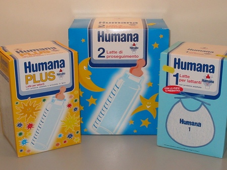 Il latte artificiale Humana