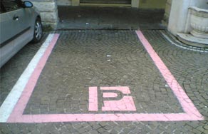 parcheggio rosa