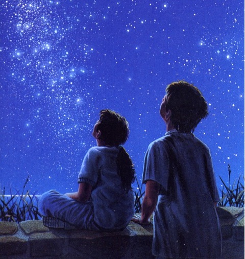 bambini guardano stelle