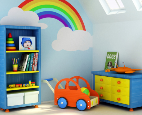 Idee per decorare le pareti della cameretta del bambino