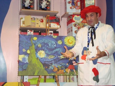 Avvicinare i bambini all'arte: lezione di pittura da Imaginarium