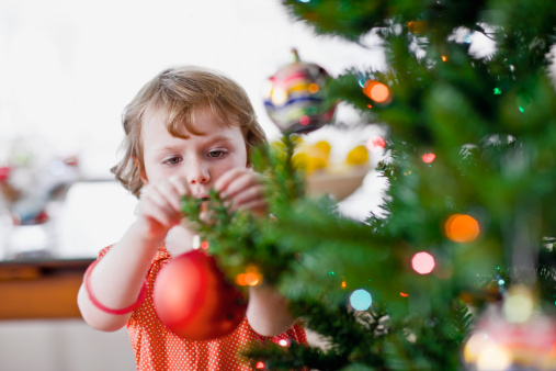 albero Natale sicuro bambini piccoli