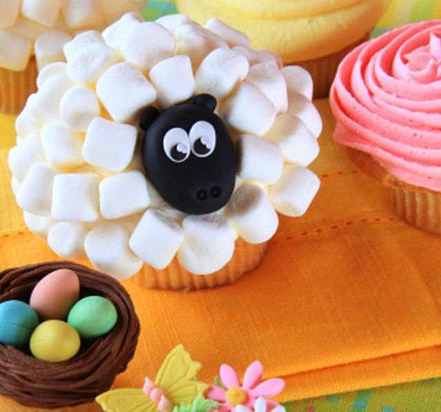 Cupcake decorati con marshmallow