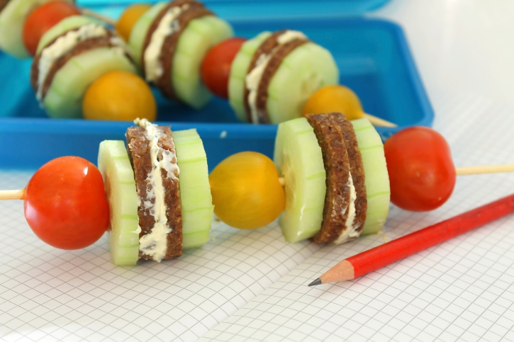 Spiedini salati per bambini per uno snack sano
