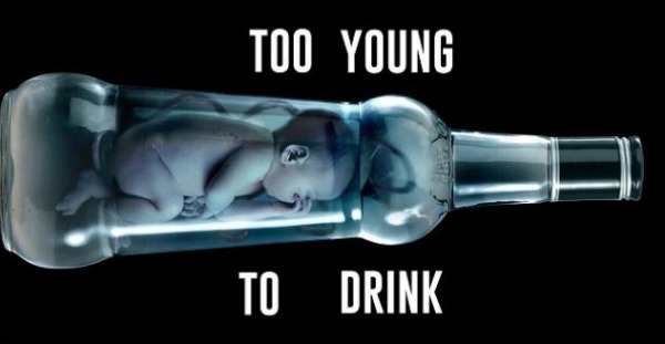 Campagna choc contro l'alcol in gravidanza