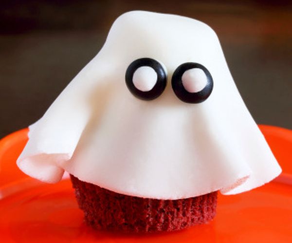 Cupcake Halloween fantasmi per bambini