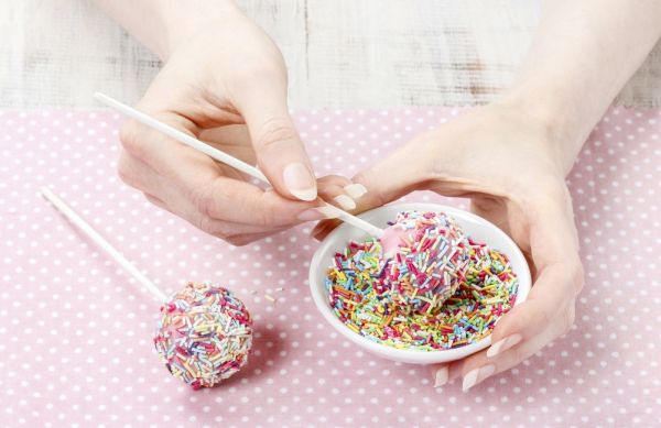 Cake pops arcobaleno