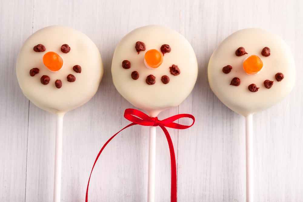 Cake pops pupazzo di neve