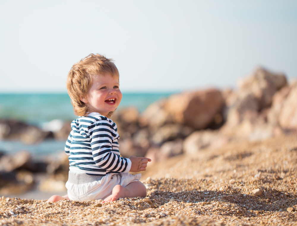 Bimbi spiaggia immagini più divertenti