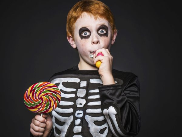 Costume Halloween bambino scheletro