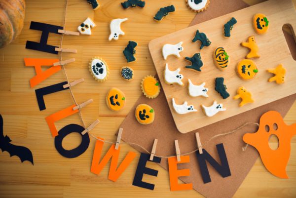 Festoni di Halloween di carta