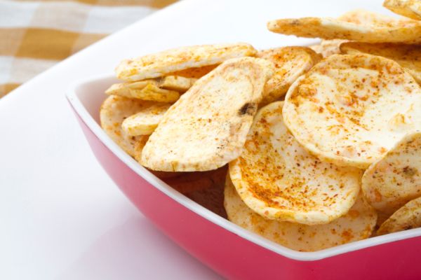 patatine chips fatte casa forno bambini