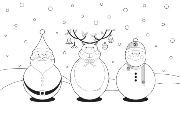 Disegni Di Natale On Line Da Colorare.Disegni Di Natale Per Bambini Da Colorare Tutto Mamma