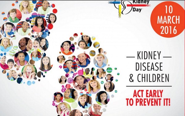 Giornata Mondiale del Rene, la prevenzione inizia da bambini