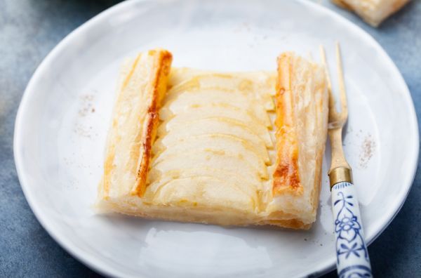 Sfogliatine di mele e crema per la merenda dei bambini