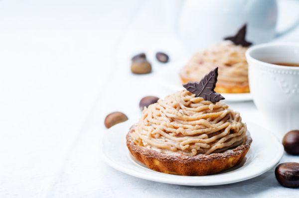 Crostatine con crema di castagne per i bambini