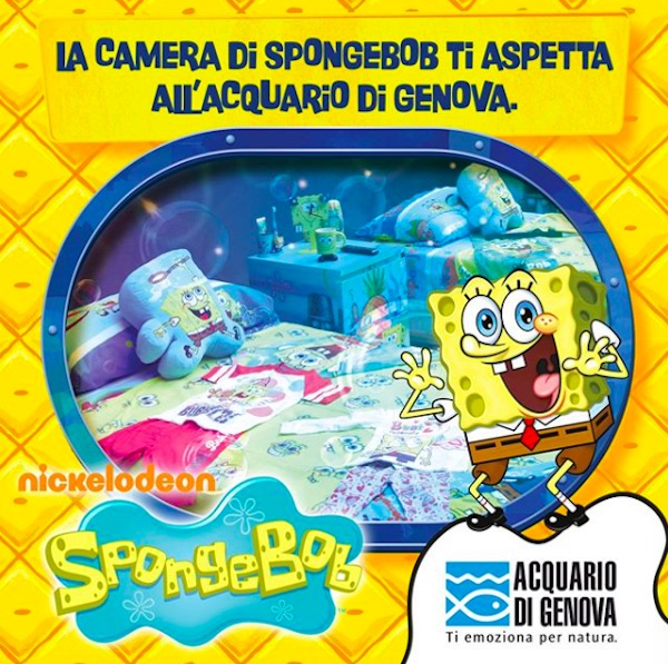 Acquario di Genova, Dormire con Spongebob davanti alla Vasca dei Delfini