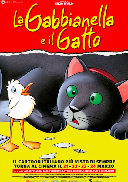 La Gabbianella e il Gatto, il cartoon cult torna al cinema